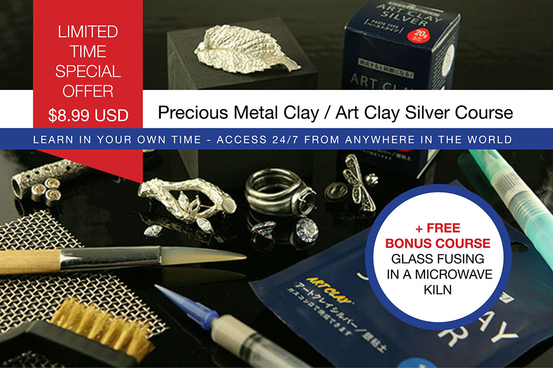 Precious metal clay and Art Clay Silver online course by Kraftfun